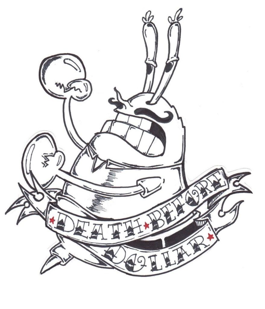879x1024 Impressive Mr Krabs Coloring Pages Coloring Pages