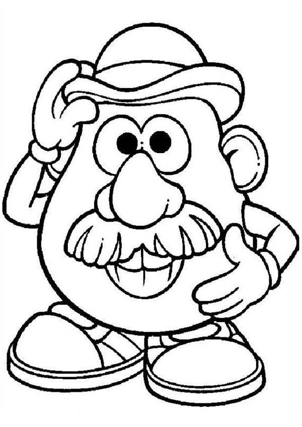 600x848 Mr Potato Head Coloring Page Awesome Mr Potato Head Coloring Page