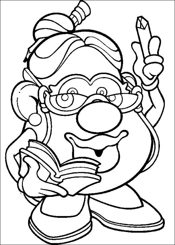 567x794 Coloring Page Mr Potato Head