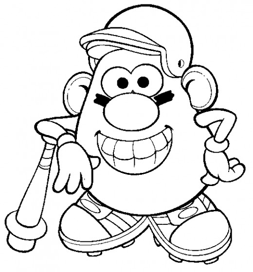 520x560 Mr Potato Head Coloring Page Fun Coloring Pages Mr Potato Head