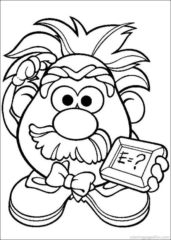 571x800 Mr Potato Head Coloring Pages This Was The Center Of Our