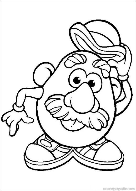 571x800 Mr Potato Head Coloring Pages Free Printables For Kids