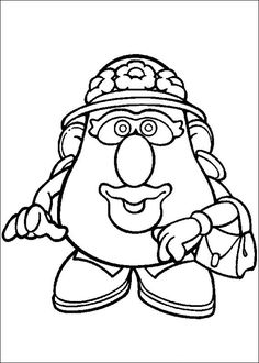 236x330 Mr Potatohead Coloring Page