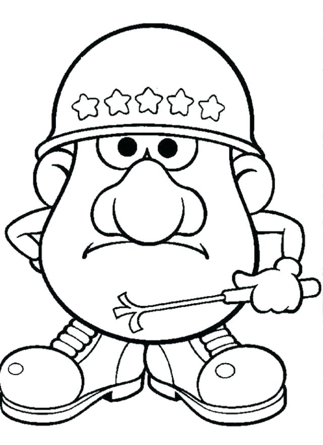 640x881 Mrs Potato Head Coloring Pages Potato Head Coloring Sheet Print