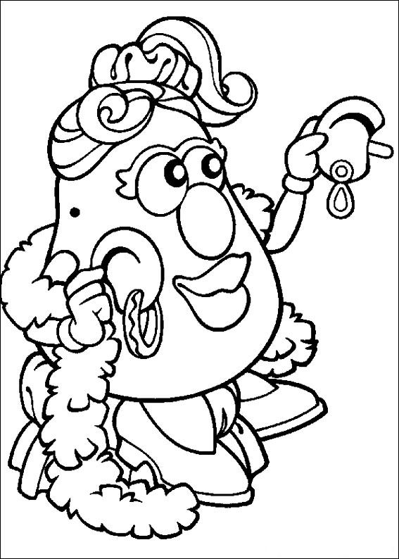 567x794 Potato Head Coloring Page Mr