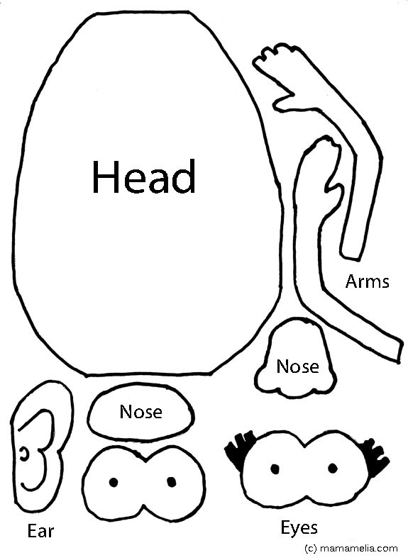 575x790 Potato Head Coloring Pages
