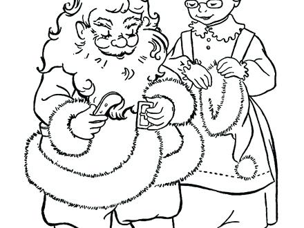 440x330 Mrs Claus Coloring Pages