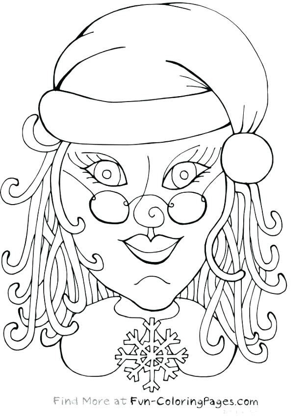 626x850 Exelent Mrs Claus Coloring Page Festooning