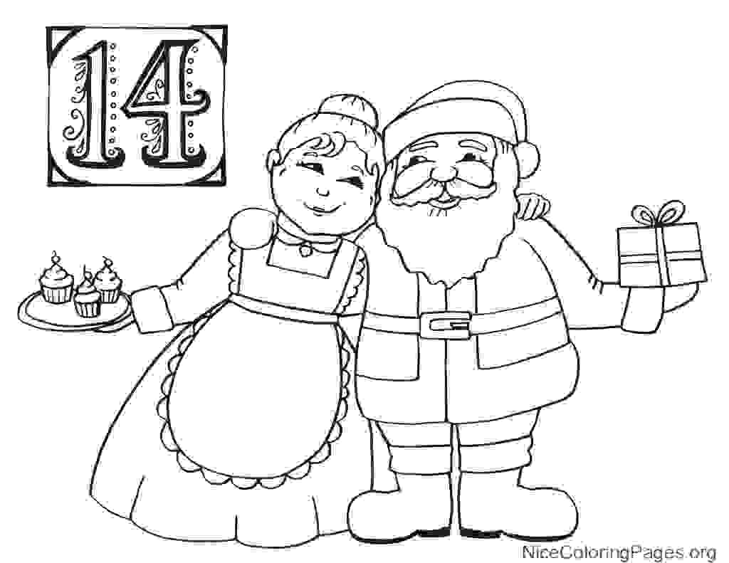 1024x791 Mrs Claus Coloring Pages