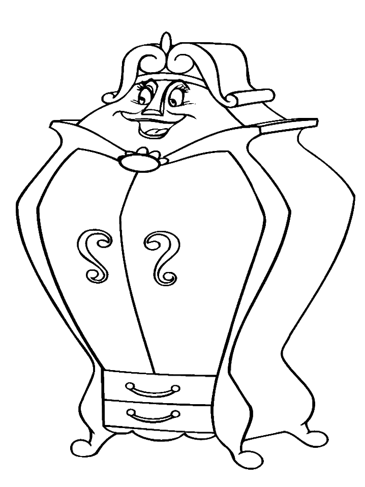 718x958 Mrs Potts Coloring Page