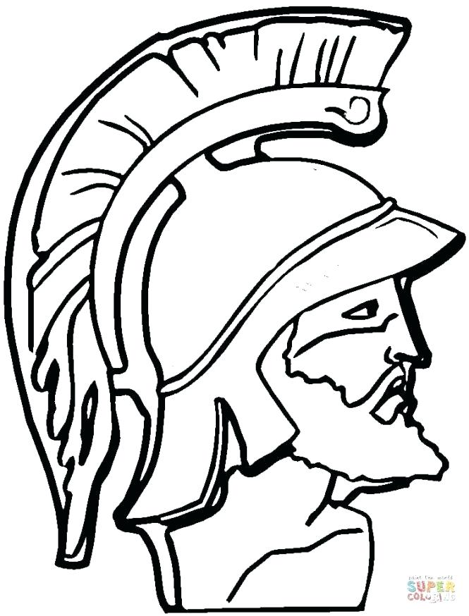 665x874 Spartan Coloring Pages