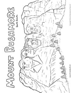 236x305 Mt Rushmore National Park Coloring Page Coloring