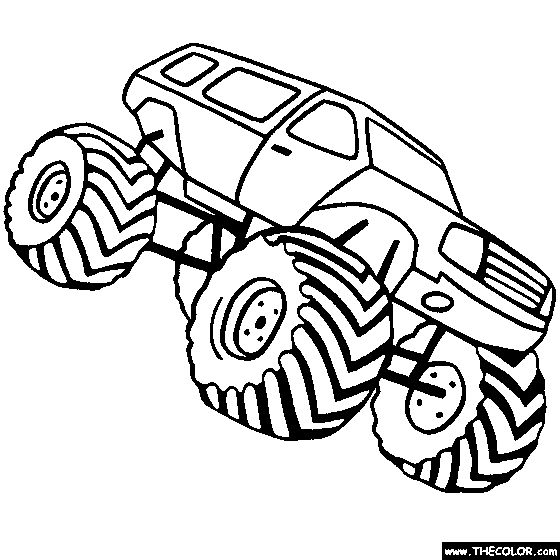 560x560 Best Colour Pages Monster Truck Images On Monster