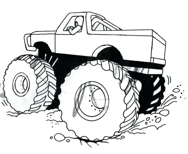 Mud Truck Coloring Pages at GetDrawings | Free download