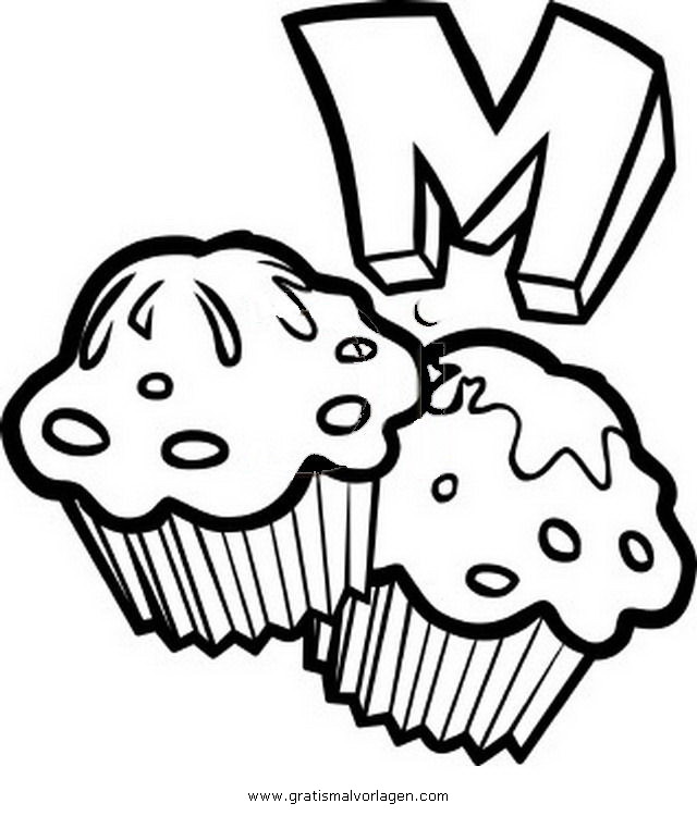 640x750 Muffin Coloring Pages To Print Muffin Coloring Pages