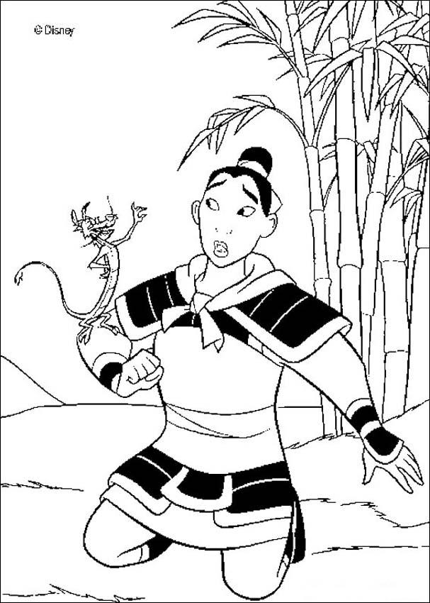 607x850 Li Shang Coloring Pages