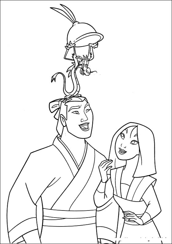 560x794 Shang Mushu Mulan Character Coloring Pages Play Coloring