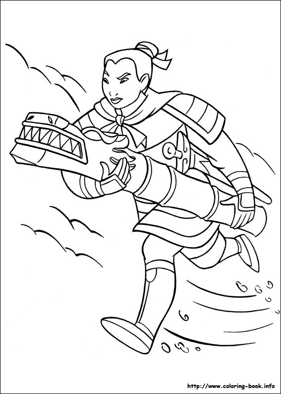 567x794 Heroic Story Of A Brave Girl Mulan Mulan Coloring Pages Free