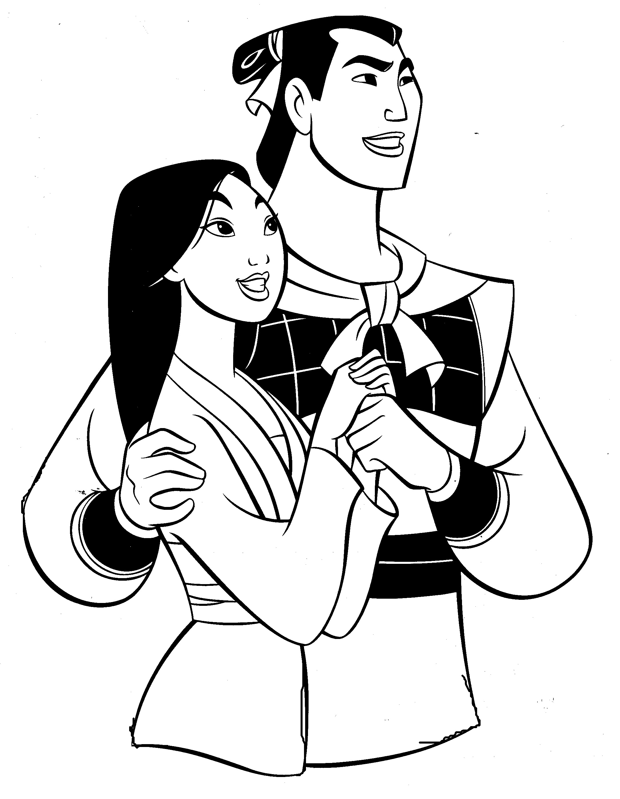 2170x2796 Mulan Coloring Pages