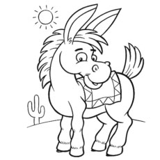 230x230 Top Free Printable Donkey Coloring Pages Online
