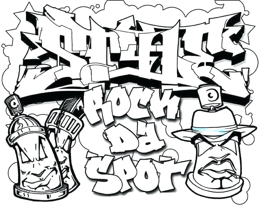 840x672 Printable Graffiti Coloring Pages Printable Graffiti Coloring