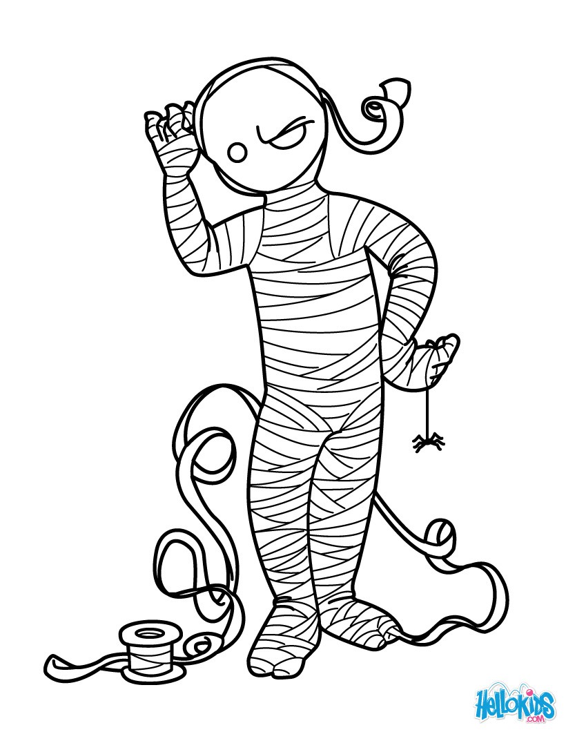820x1060 Mummy Coloring Pages