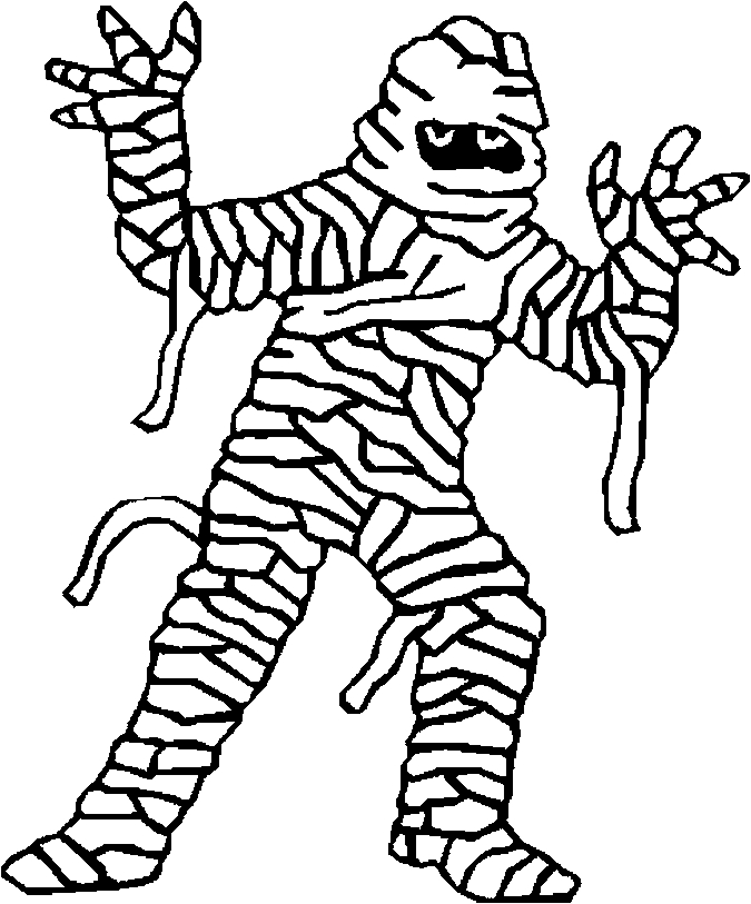 675x813 Mummy Coloring Pages For Halloween Halloween Coloring Pages