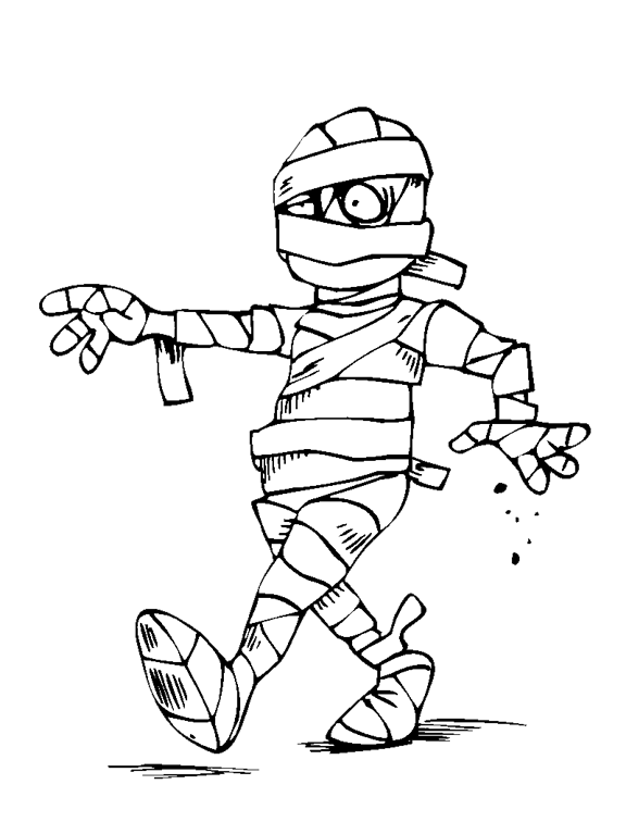 576x756 New! Mummy Coloring Page Kids Fun Halloween