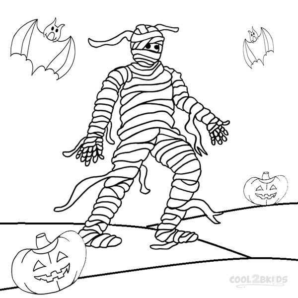 600x600 Printable Mummy Coloring Pages For Kids