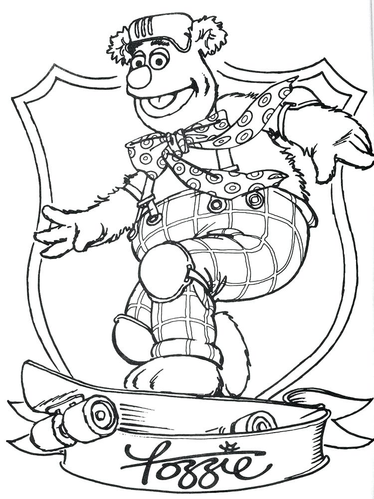 750x1000 Muppets Coloring Pages Show Coloring Pages Muppets Animal Coloring