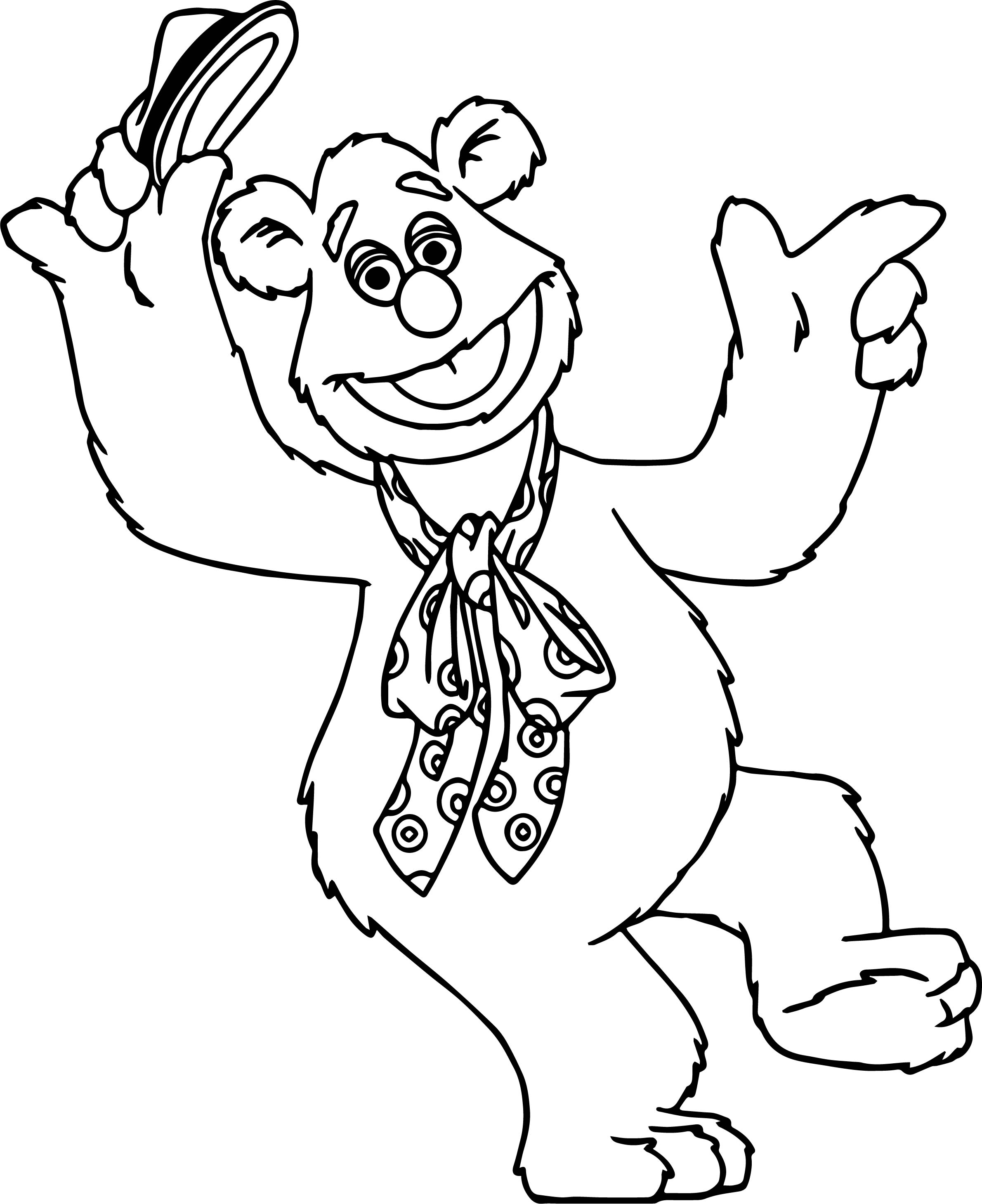 2380x2918 The Muppets Fozzie Bear Coloring Pages Wecoloringpage