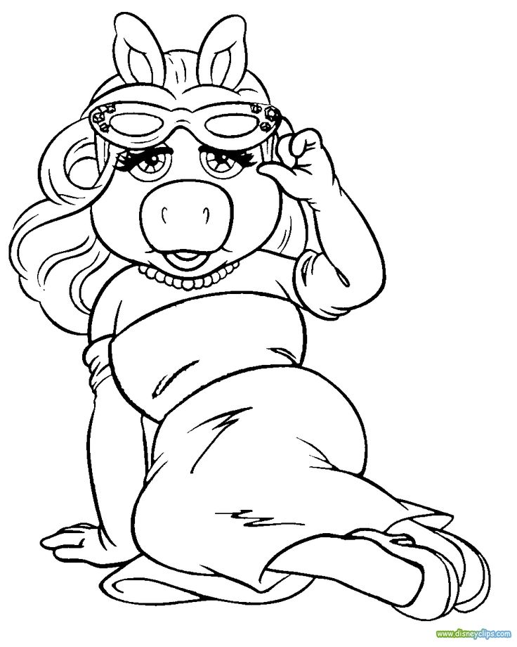 736x920 Mrs Piggy Coloring Pages Best The Muppet Show Images