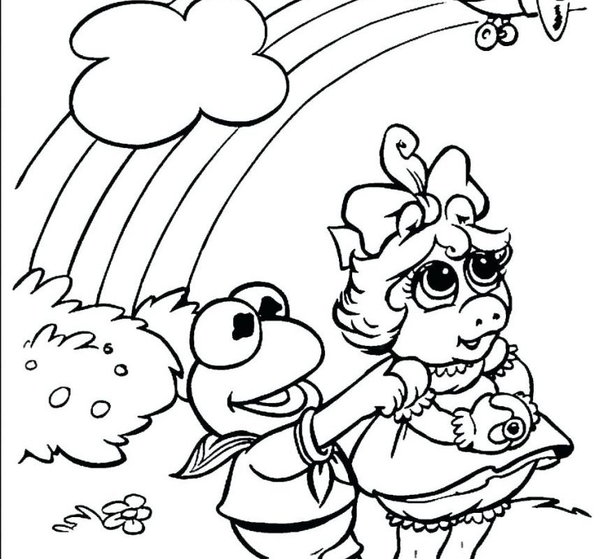 863x800 Muppets Babies Skating Coloring Book The Muppet And Friends Pages