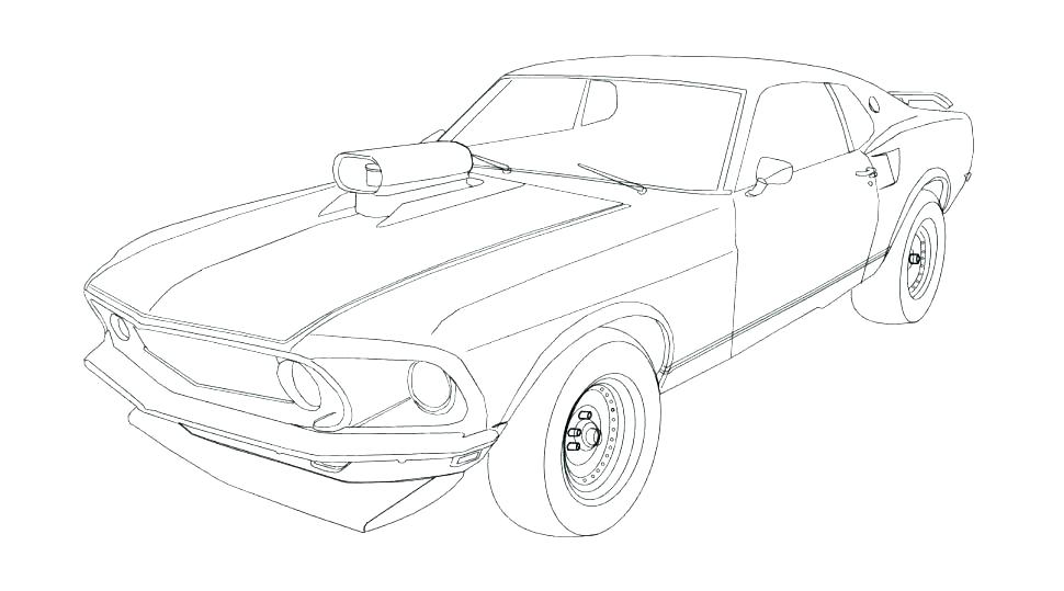 Muscle Car Coloring Pages Coloring Pages