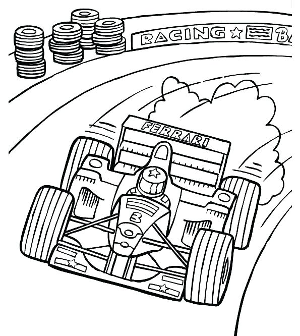 595x666 Car Coloring Pages Online Race Car Coloring Pages Race Car