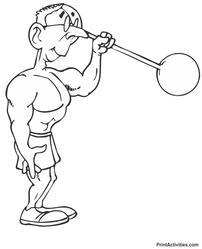 Muscle Coloring Pages