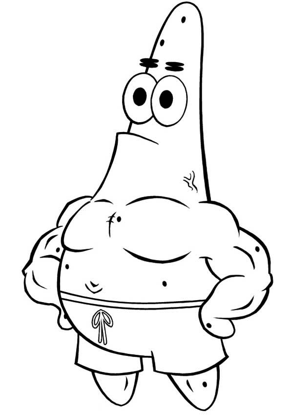 600x849 Patrick Star Coloring Pages