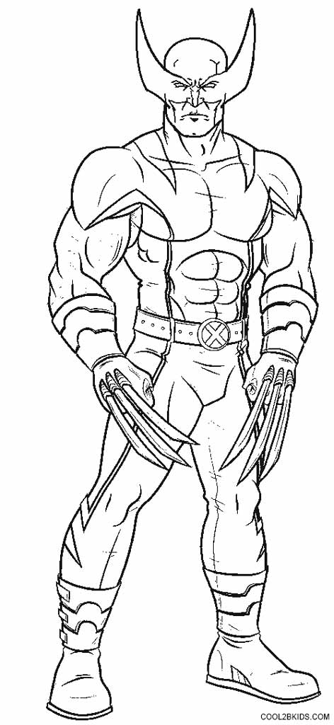 472x1024 Printable Wolverine Coloring Pages For Kids