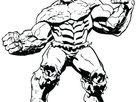 440x330 Coloring Pages Of Hulk Big Muscle Incredible Hulk Coloring Page