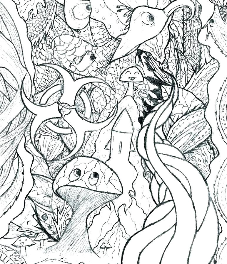 772x900 Trippy Mushroom Coloring Pages Image Result For Mushroom Coloring