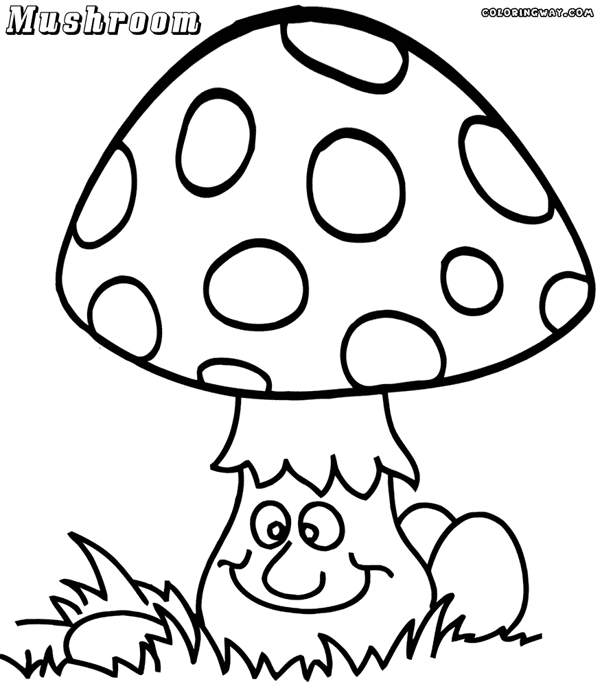 877x1000 Mushroom Coloring Pages Images Free Coloring Pages