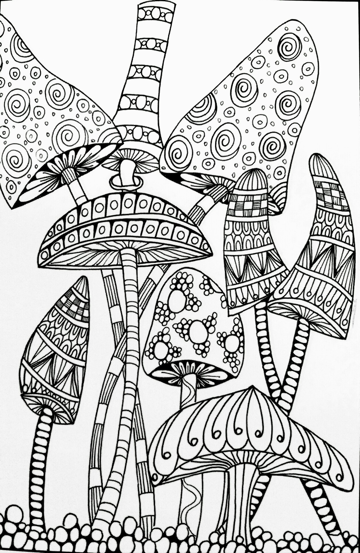 1254x1923 Unique Mushrooms Coloring Pages Gallery Printable Coloring Sheet
