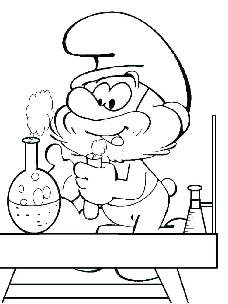 750x1000 Smurfs Coloring Pages Smurf Coloring Pages Cartoons Farmer Smurf