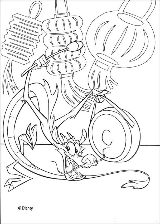 607x850 The Incense Burner Mushu Coloring Pages