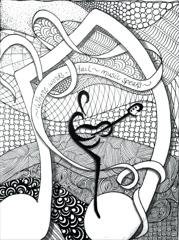 617x825 Music Coloring Pages Printable Adult Coloring Pages Music Weekly