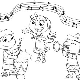 268x268 Music Color Pages Give The Best Coloring Pages
