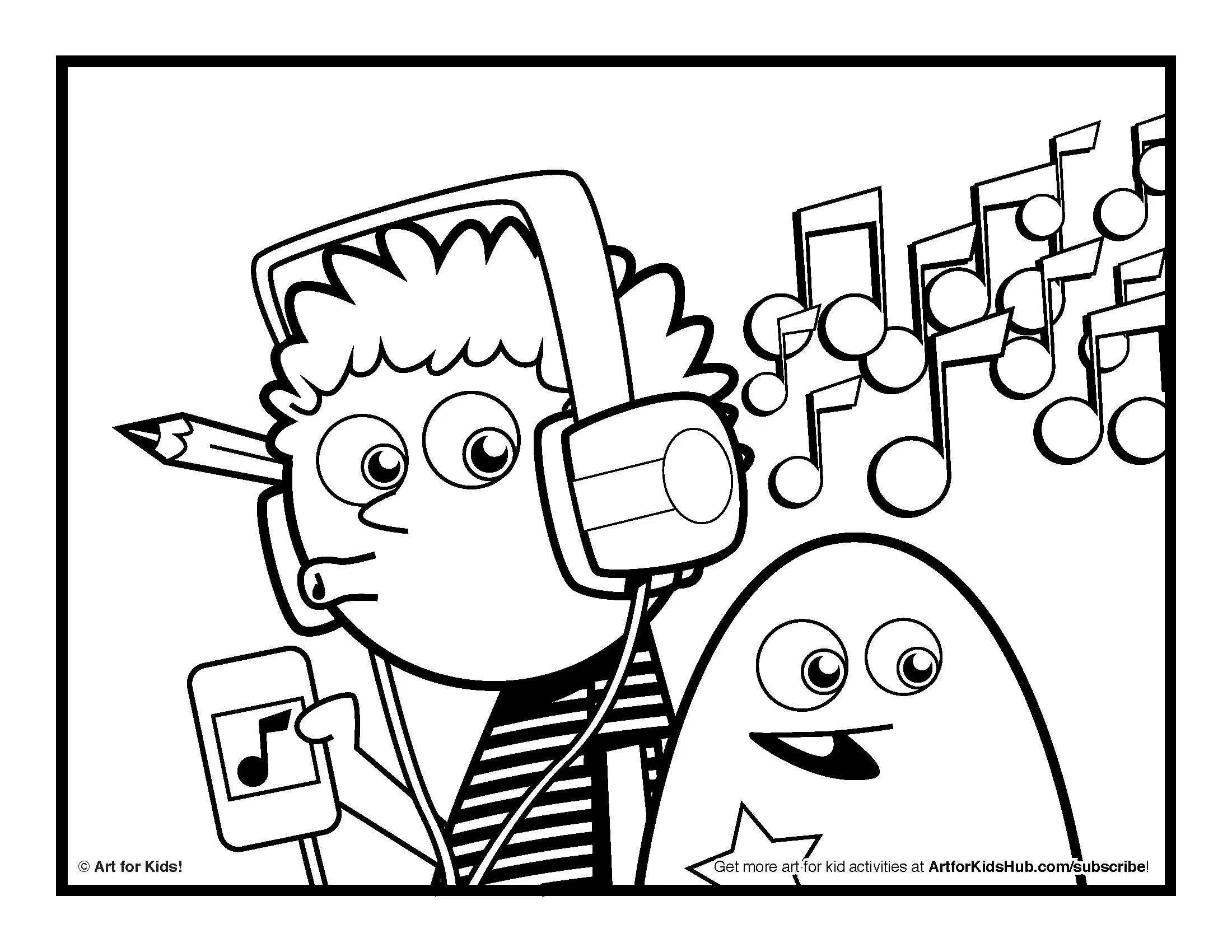 Music Coloring Pages For Kindergarten At GetDrawings Free Download