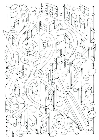 400x565 Coloring Pages Music Music Mandala Coloring Page For Kids Music
