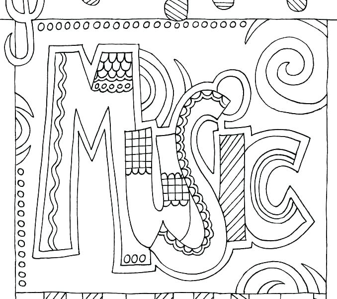 678x600 Music Coloring Sheet Music Coloring Pages For Toddlers