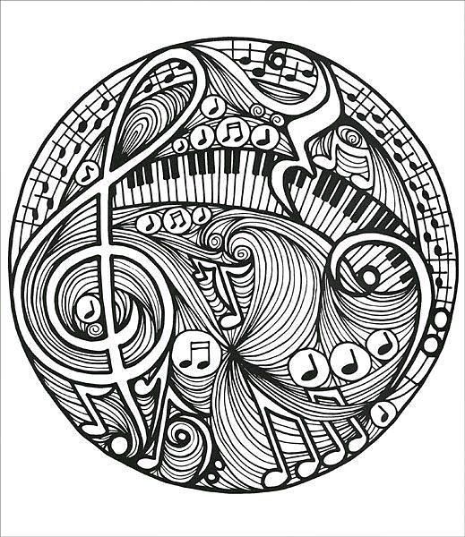 519x600 Fun Music Doodle To Color For The Music Classroom